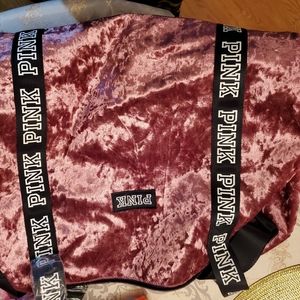 PINK- velvet pink duffle bag